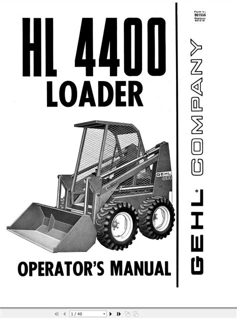 gehl 4400 skid steer starter|gehl hl4400 skid steer specifications.